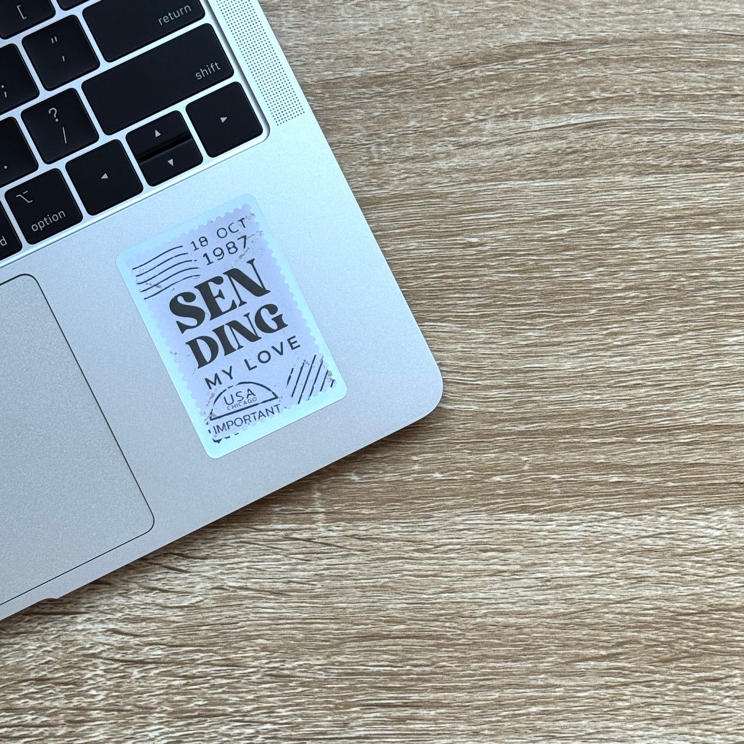 Sending My Love Stamp Sticker