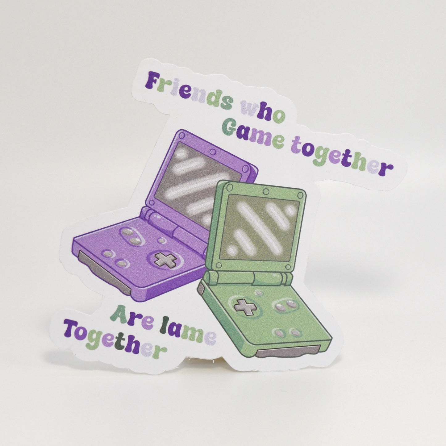 Friends Who Game Together Matte Sticker