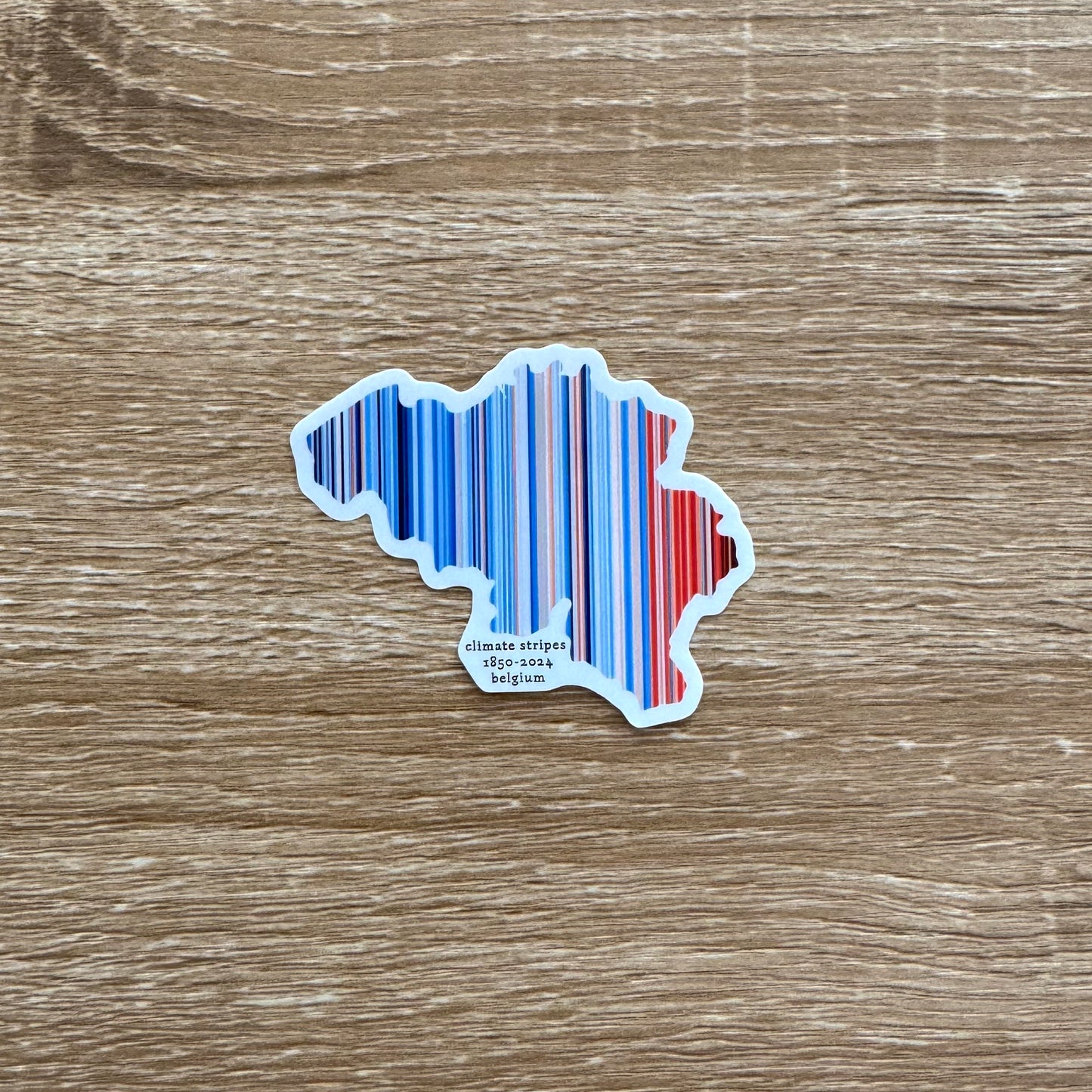 Belgium Climate Stripes Sticker