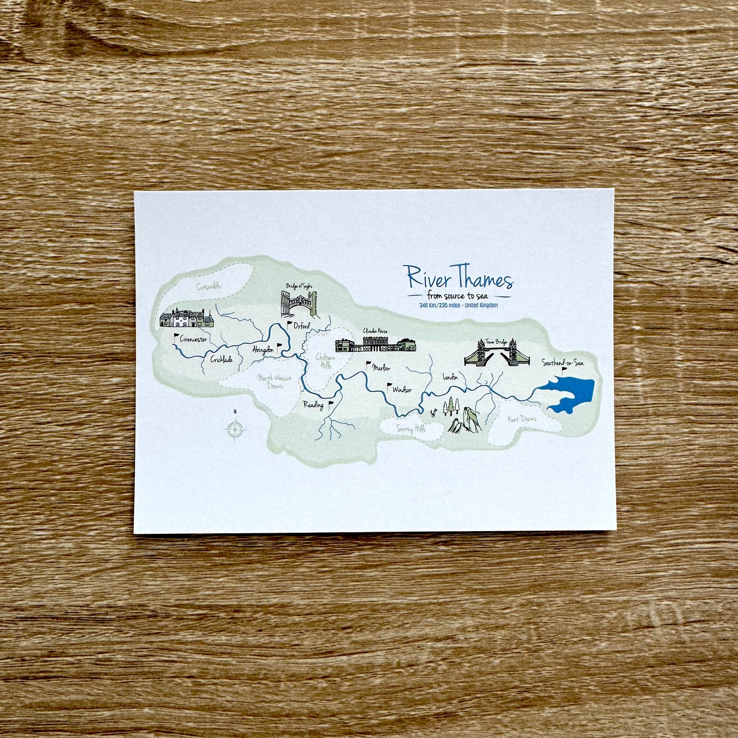 River Thames Postcard