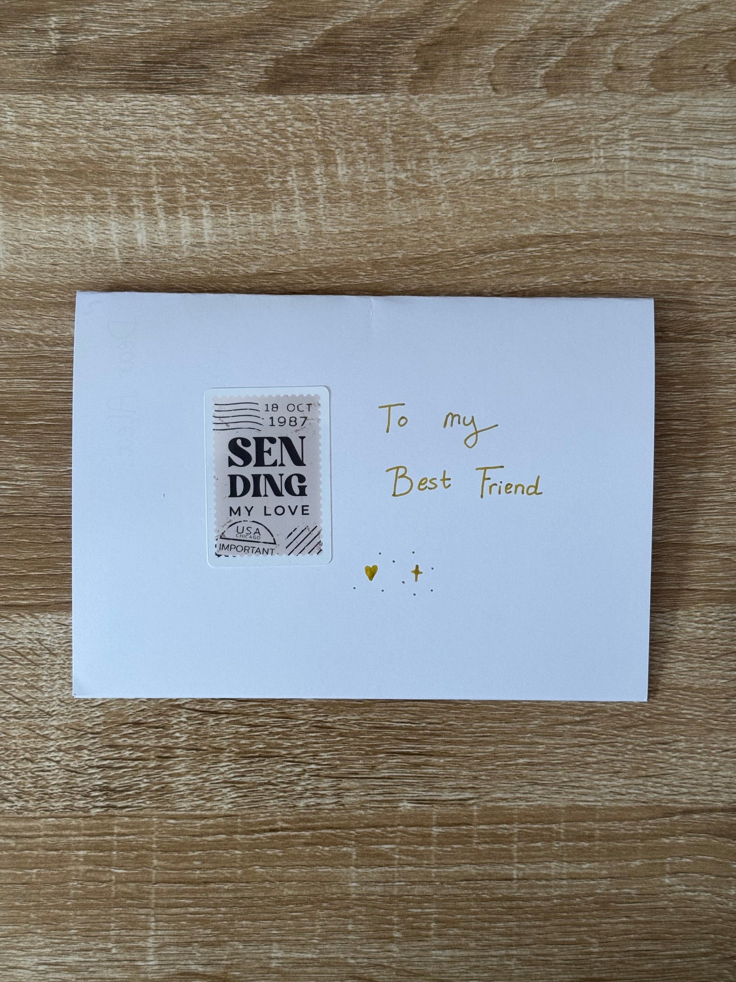 Sending My Love Stamp Sticker