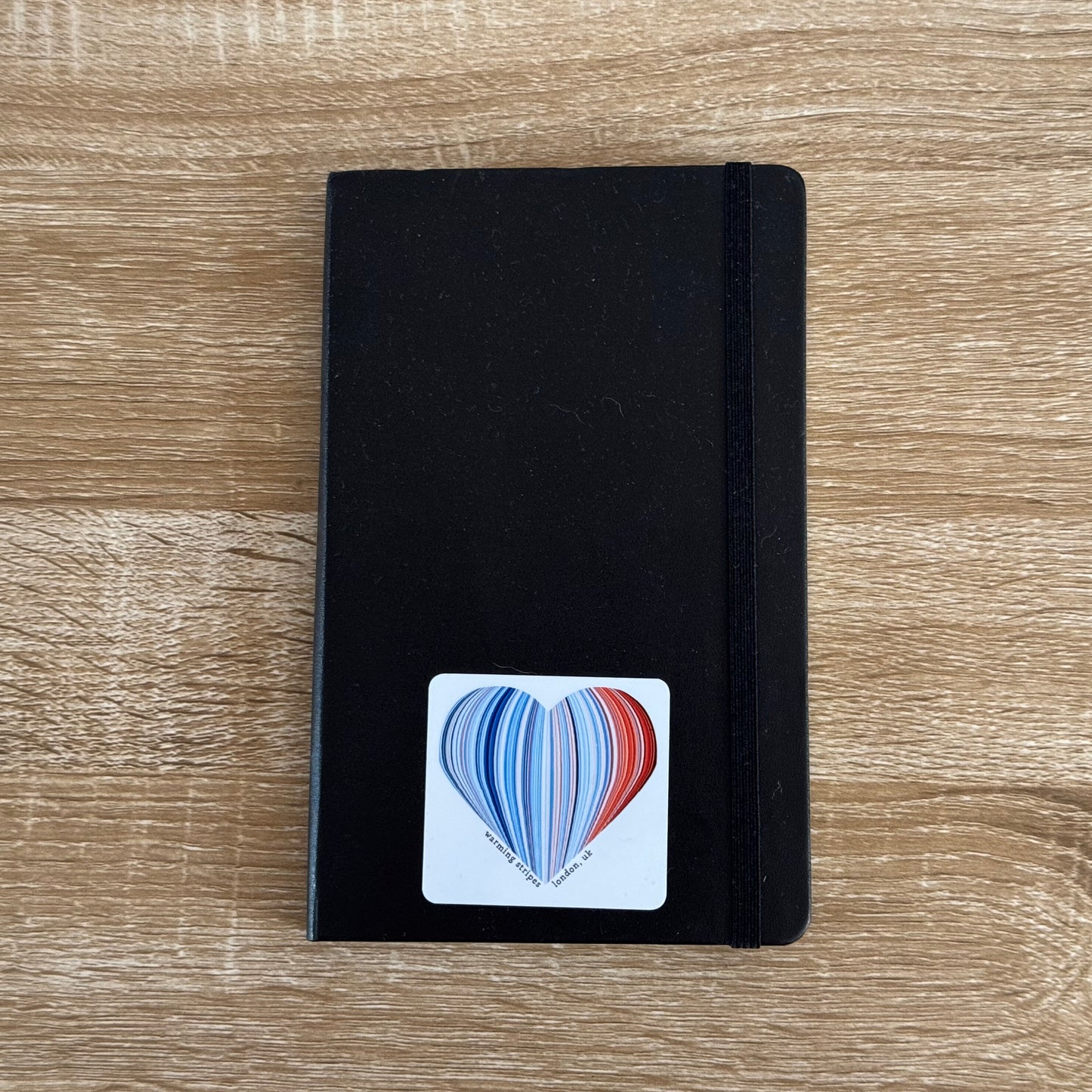 Warming Stripes (London) Heart Sticker
