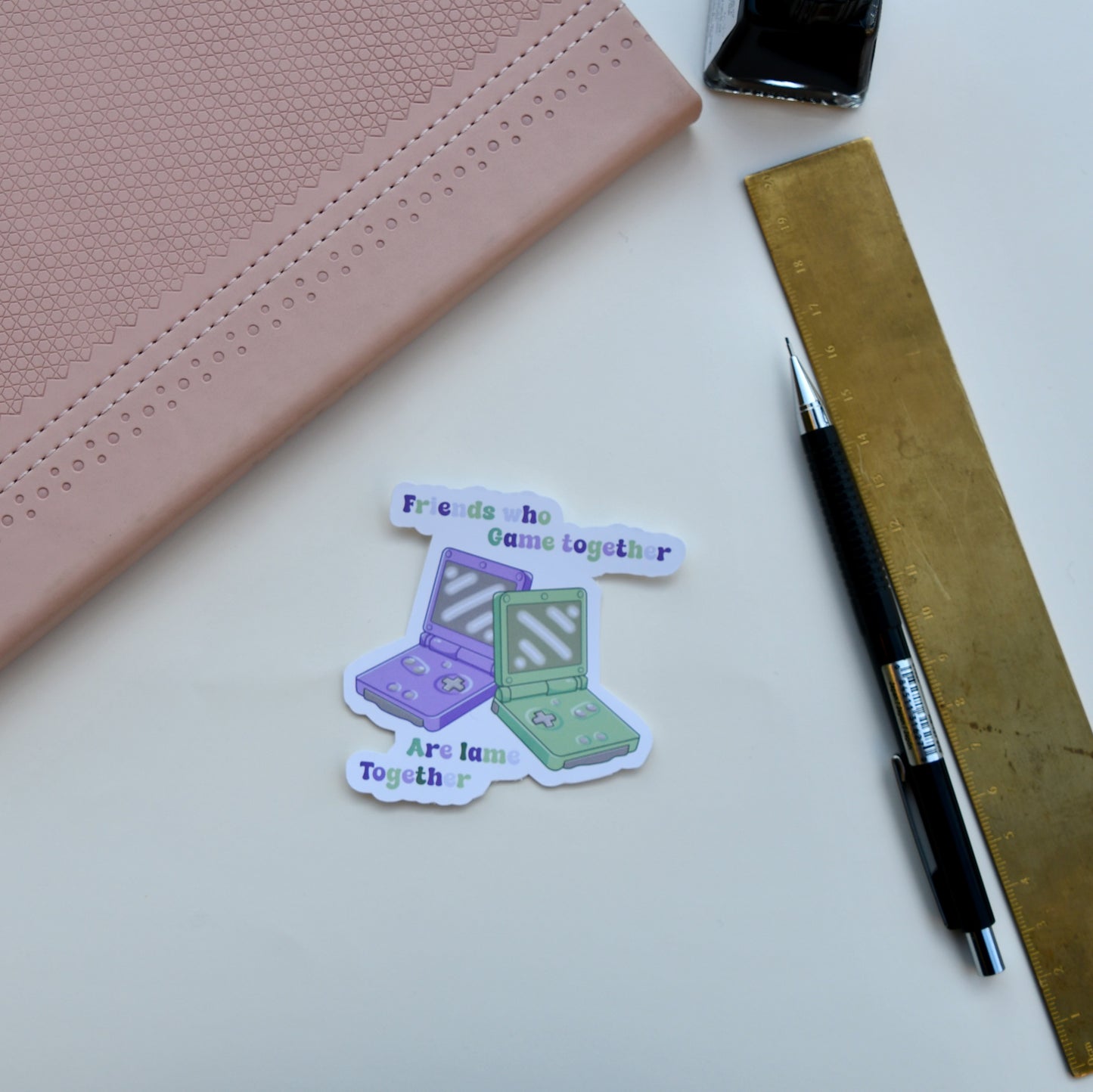 Friends Who Game Together Matte Sticker