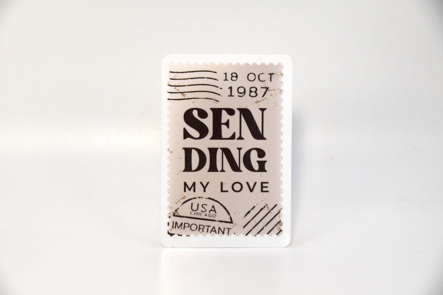 Sending My Love Stamp Sticker