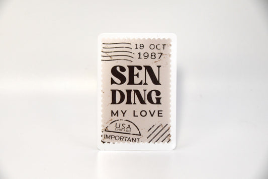 Sending My Love Stamp Sticker