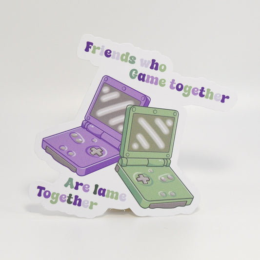 Friends Who Game Together Matte Sticker