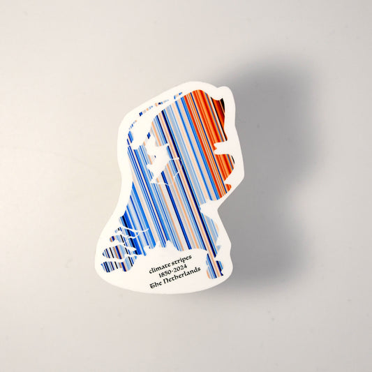 The Netherlands Climate Stripes Sticker