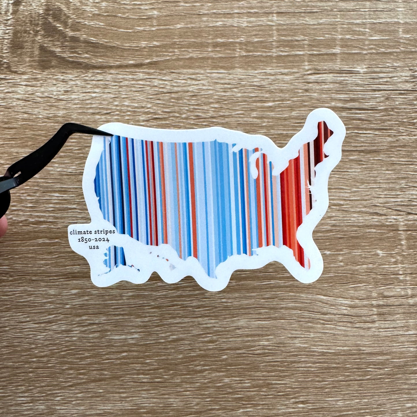 USA Climate Stripes Sticker