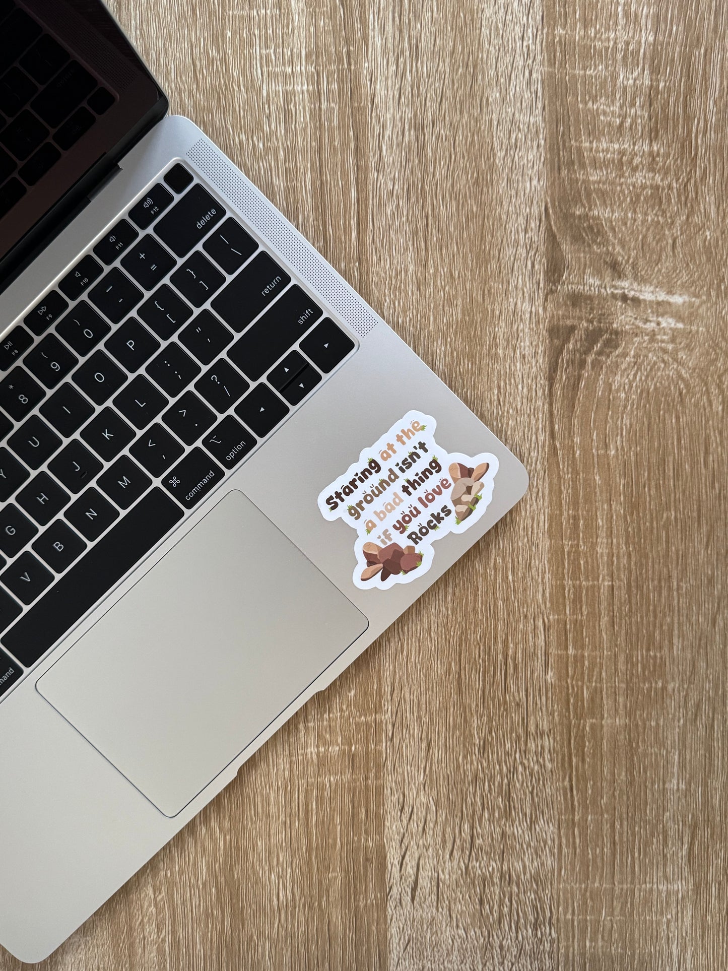 Staring At The Ground Rocks Sticker