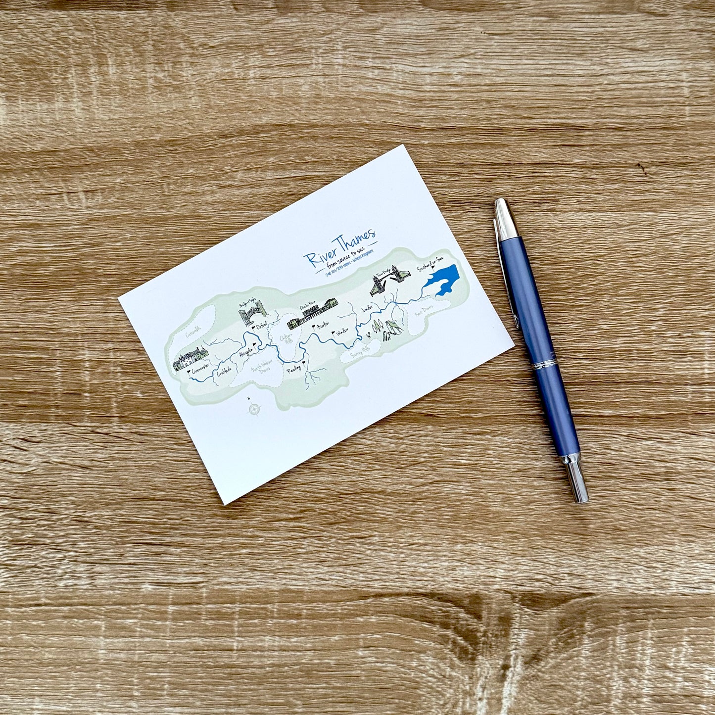 River Thames Postcard