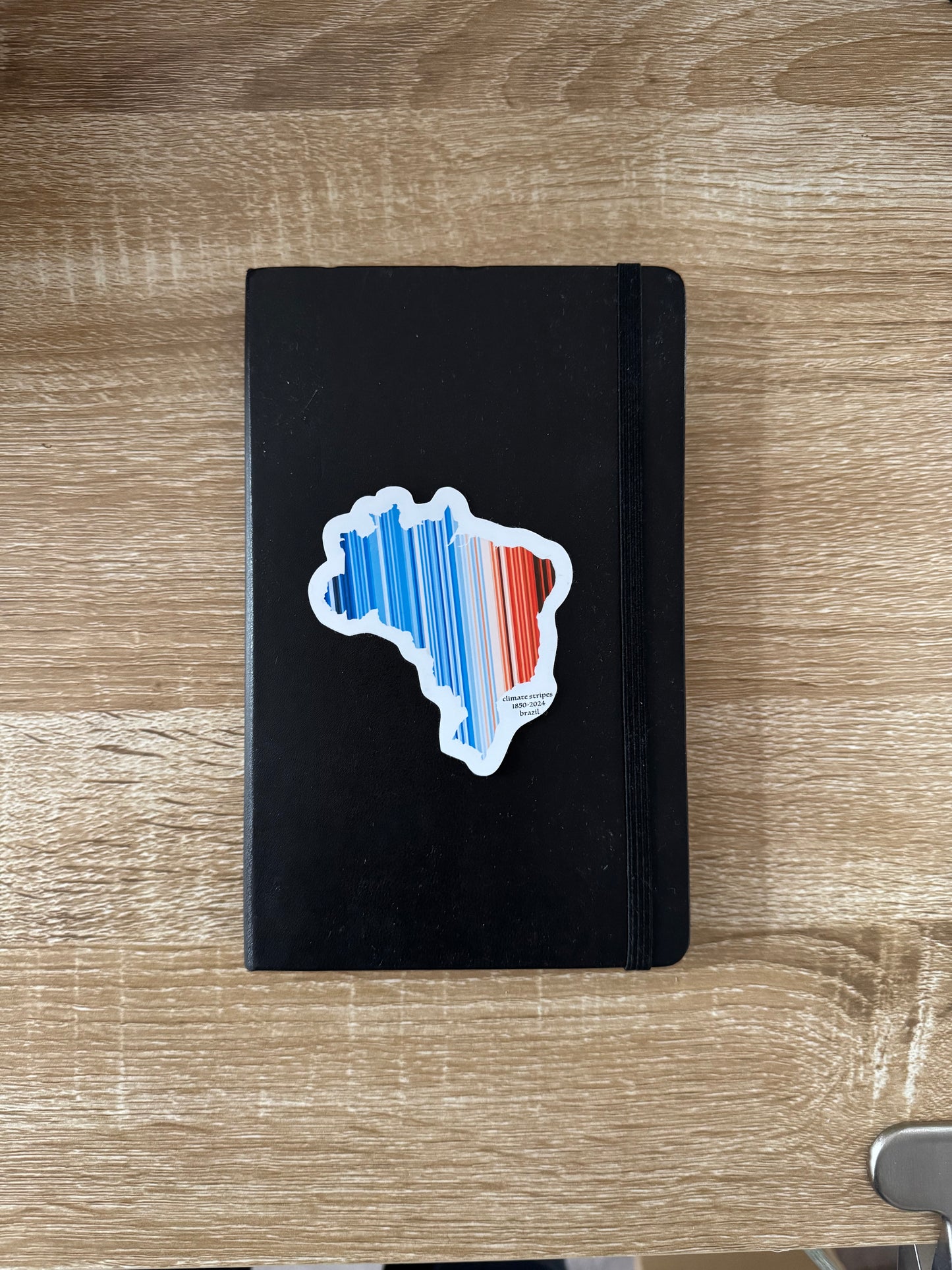 Brazil Climate Stripes Sticker