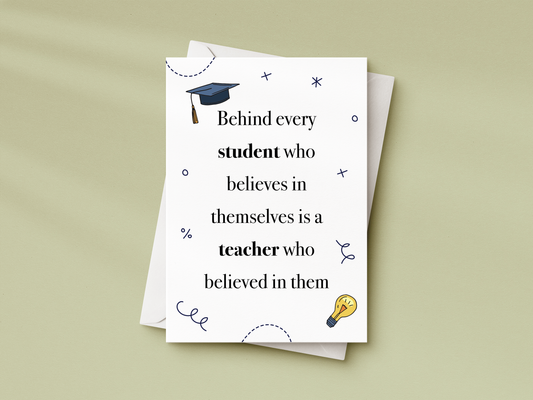 Teacher Appreciation Card