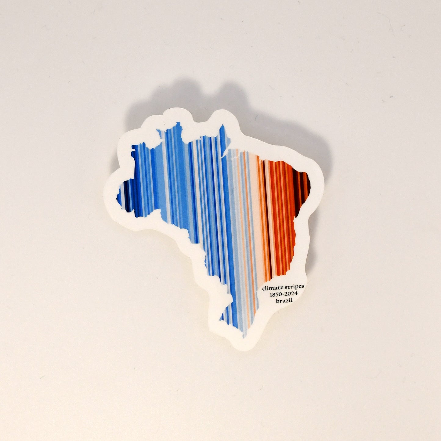 Brazil Climate Stripes Sticker